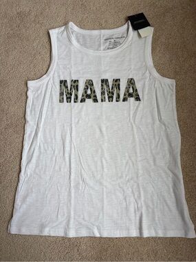 NWT Mama Leopard Graphic Tank Top Medium